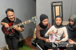 Dandhy Laksono dan Voice of Baceprot (VoB) bersinergi di Garut menyerukan #ResetIndonesia. Jurnalis kritis dan trio metal berhijab ini menyatukan visi pergerakan dan ideologi anti-status quo. (Foto Istimewa)