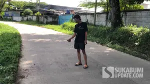 TKP Pembegalan di Jalan Pangleseran, Kecamatan Cikembar, Kabupaten Sukabumi. (Sumber: SU/Turangga Anom)