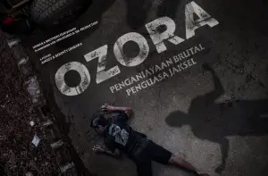 Poster film  Ozora: Penganiayaan Brutal Penguasa Jaksel, mengangkat kisah tentang perang melawan kekuasaan (Sumber : X/@cinemapolisID)