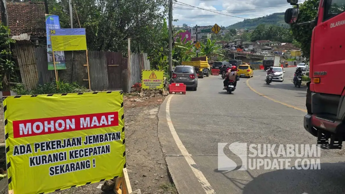 Pilar Rusak, Perawatan Jembatan Lama Pamuruyan Sukabumi Dikebut di Tengah Proyek Mangkrak