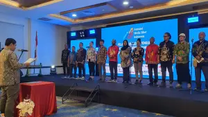 Pelantikan pengurus AMSI Tanah Papua periode 2025-2028 | Foto : Dok. AMSI