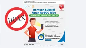 Poster BSU Rp600 Ribu 2025 Bukan dari Kemnaker, Ini Penjelasannya. (Sumber : Facebook).