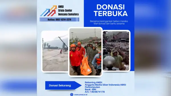 AMSI galang bantuan untuk penangan bencana besar di utara Sumatera (Sumber: AMSI)