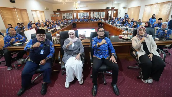 Tim Pencegahan dan Percepatan Penurunan Stunting (TP3S) Kota Sukabumi menggelar Rapat Koordinasi Tingkat Kecamatan Tahun 2025 (Sumber: dokpim)