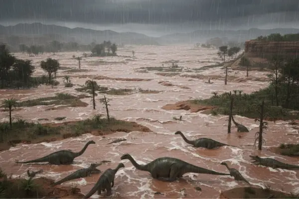 Hujan Jutaan tahun: Bencana iklim purba ini adalah sebuah drama geologis yang dimainkan oleh alam dan hewan purba (DigitalImage: gemini)