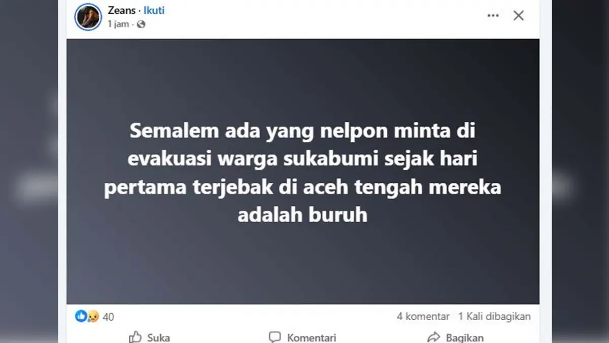 Cerita Tim Sukabumi Sehati Diminta Evakuasi Warga Pabuaran Yang Terjebak Banjir di Aceh Tengah