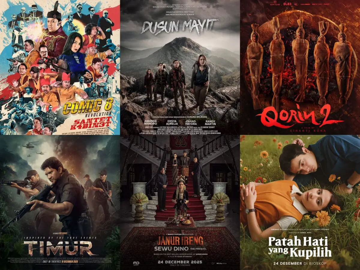 Dari Horor hingga Komedi: 12 Film Indonesia yang Tayang di Bioskop Desember 2025
