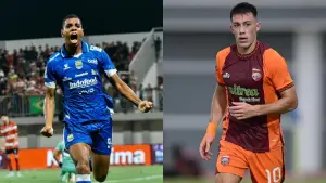 Barros dan Peralta akan beradu tajam di pertandingan hari Jumat nanti, keduanya sama-sama menjadi top skor sementara bagi timnya. (Sumber: Instagram/@uilliambarros94 & @marianoperalta.9)