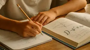 Ilustrasi belajar matematika (Sumber: copilot)