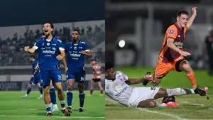 Persib Bandung akan menghadapi Borneo FC malam nanti, Maung Bandung bertekad memangkas jarak dengan Persija di peringkat kedua. (Sumber: Instagram/@thomhaye & @borneofc.id)
