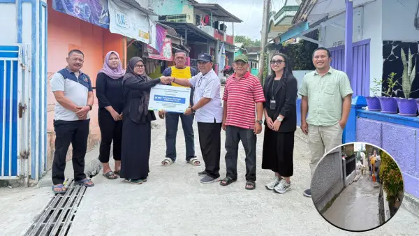 PNM Sukabumi percepata pemulihan pascabencana Sukabumi dengan perbaikan jalan di kampung Marinjunga | Foto : Dok. PNM Sukabumi