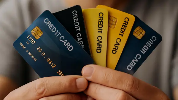 ilustrasi kartu kredit (Sumber: copilot)