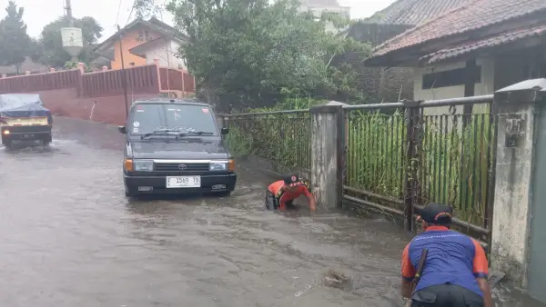 Salah satu lokasi bencana banjir di Kota Sukabumi, Kamis (4/12/2025) | Foto : Dok. BPBD