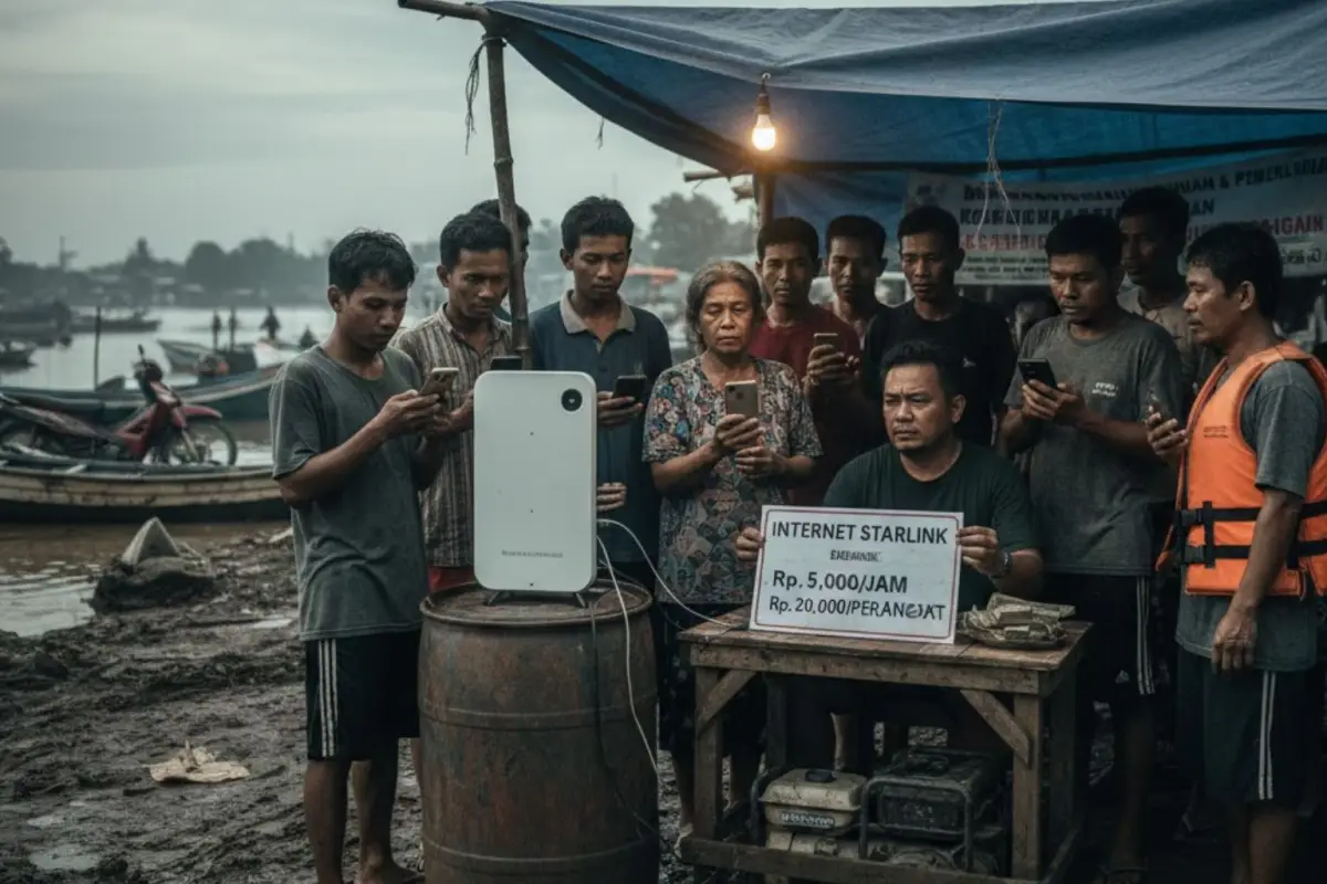 Pungutan Liar Layanan Gratis Starlink, Ironi Bantuan Kemanusiaan di Tengah Bencana