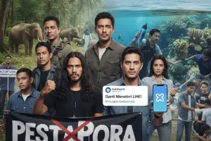 Kaleidoskop 2025: Sorotan tajam pada peran Navicula dan Fedi Nuril sebagai pejuang lingkungan dan oposisi kritis kebijakan di Indonesia tahun 2025. (Gambar Ilustrasi) (Sumber : gemini)