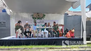 Anggota DPRD Jabar, Yusuf Ridwan, saat membuka acara sapa warga berbasis budaya di Gunungjaya, Kecamatan Cisaat, Kabupaten Sukabumi | Foto : Sukabumiupdate