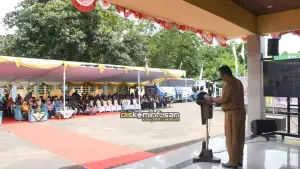 Bupati  Sukabumi Asep Japar saat peringatan Hari Bakti PU ke-80 | Foto : Diskominfosan