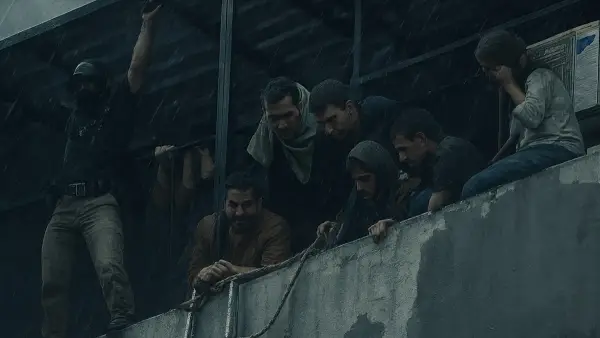 Ilustrasi kebakaran gedung terra drone. Sejumlah karyawan yang sempat terjebak di lantai atas (Sumber: edit by copilot)