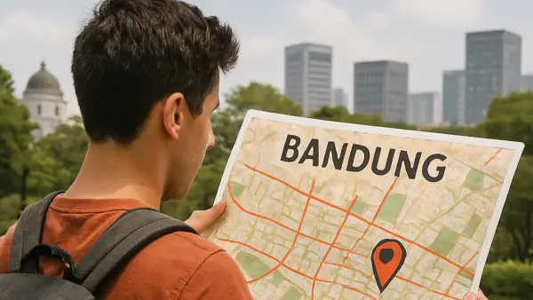 Ilustrasi lagi tanah di Bandung (Sumber: edit by copilot)