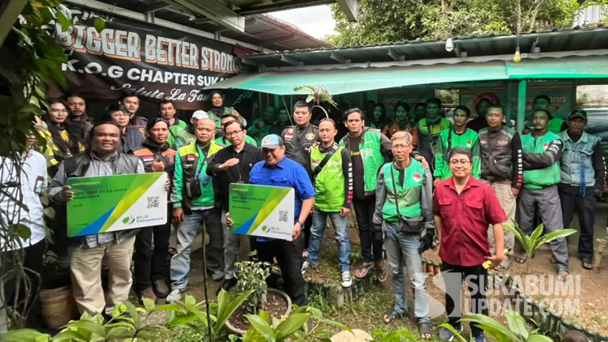 Dicover Komunitas, 100 Driver Ojol Kota Sukabumi Mulai Terlindungi BPJS Ketenagakerjaan