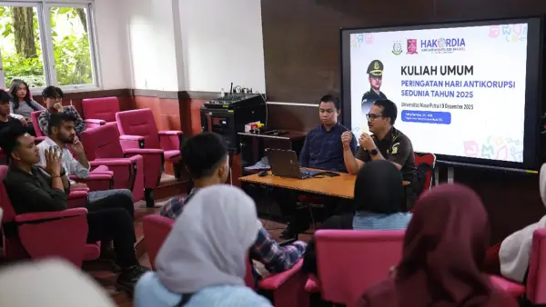 Kegiatan kuliah umum di kampus NPU dalam rangka Hakordia, Senin, 8 Desember 2025. | Foto: Istimewa