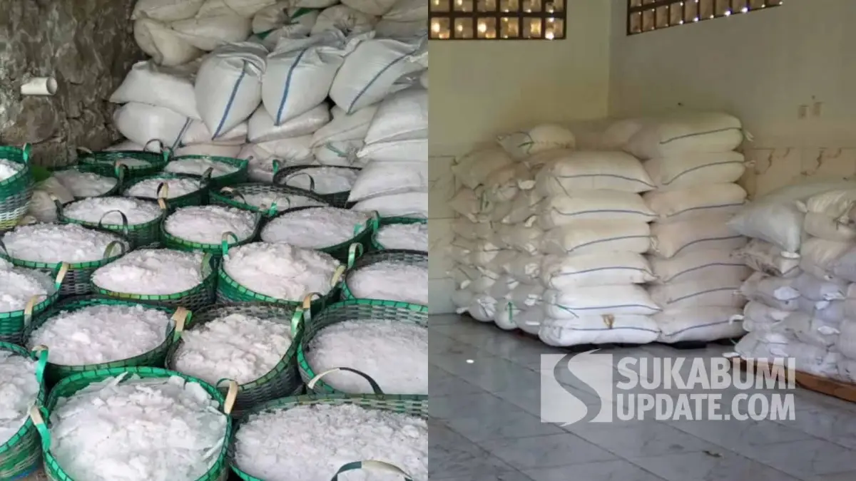 Harga Anjlok dan Minim Pembeli, 30 Ton Garam Petani Tegalbuleud Menumpuk di Gudang
