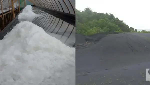 Pengolahan garam dan tambang pasir besi di Tegalbuleud, Kabupaten Sukabumi | Foto : Dok. Sukabumiupdate