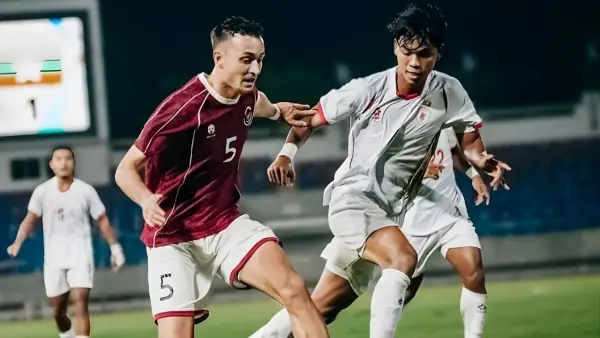 Aksi Ivar Jenner saat memimpin Timnas Indonesia U-23 saat menghadapi Myanmar di ajang SEA Games 2025 (Sumber: Instagram/@timnasindonesia)