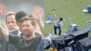 Kehadiran Lionel Messi ke India diwarnai kericuhan penggemar (Sumber: web/dailymail.co.uk)