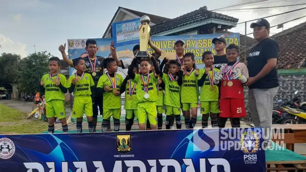 Pada pertandingan hari pertama kategori U-9, Magma Kodim 667 Sukabumi keluar sebagai juara pertama. (Sumber Foto: SU/Ibnu Sanubari)