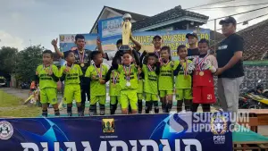 Pada pertandingan hari pertama kategori U-9, Magma Kodim 667 Sukabumi keluar sebagai juara pertama. (Sumber Foto: SU/Ibnu Sanubari)