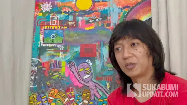 Edwin do, pelukis asal Sukabumi, lelang karya untuk bantu korban bencana sumatera(Sumber : sukabumiupdate)