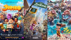 Poster Film animasi terpopuler dan terlaris 2025, di Indonesia ada Jumbo (Sumber : IMDb)