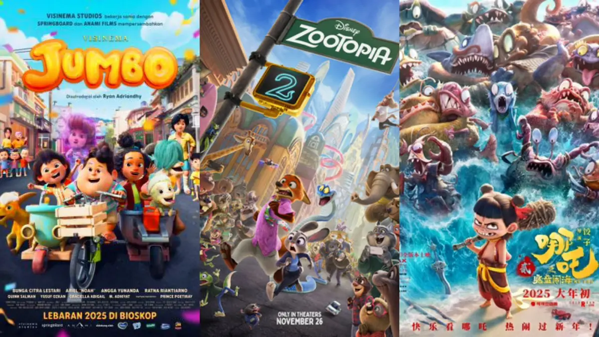 6 Film Animasi Terlaris & Terpopuler 2025: Ne Zha 2 Dominasi Global, Jumbo Catat Rekor di Indonesia
