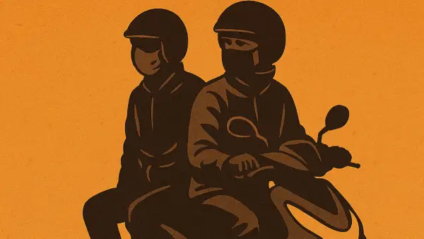 Ilustrasi begal modus matel (Sumber: edit by copilot)