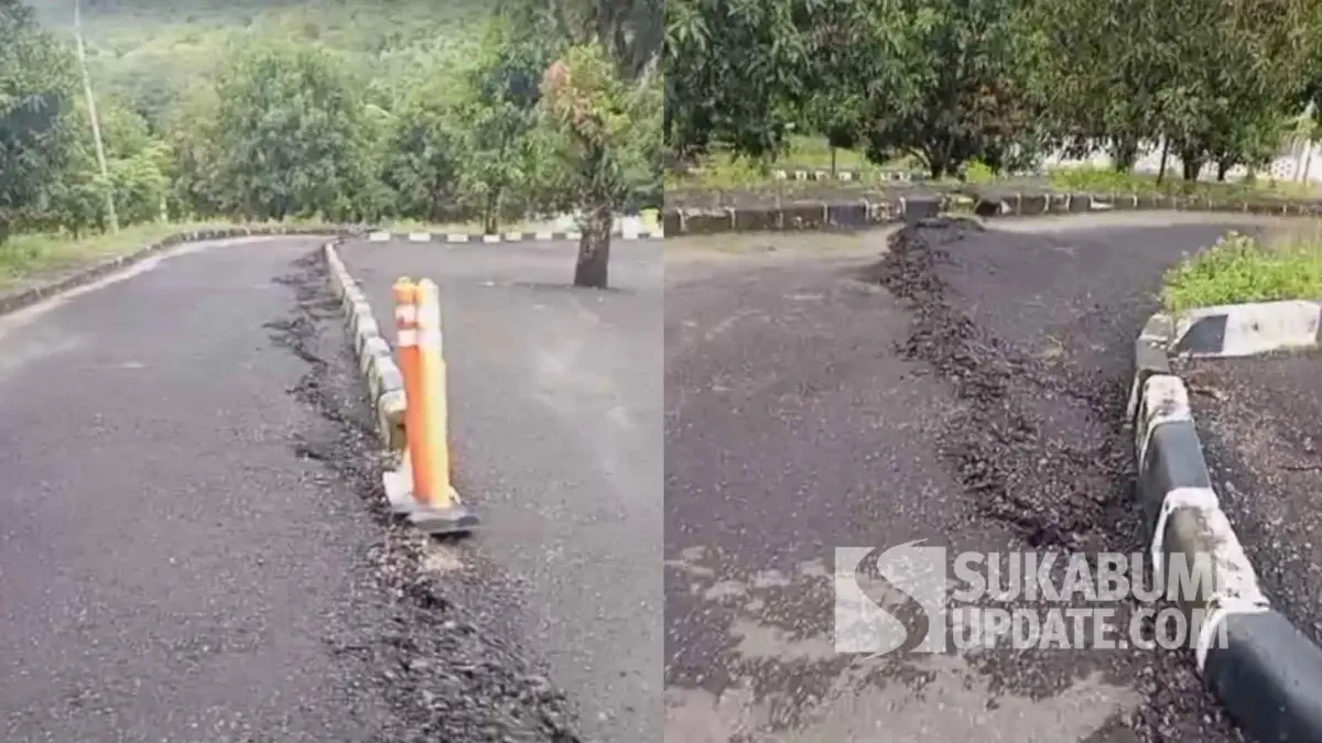 Lahan Parkir Curug Sodong Retak Sepanjang 20 Meter, Pengelola Ambil Langkah Antisipasi