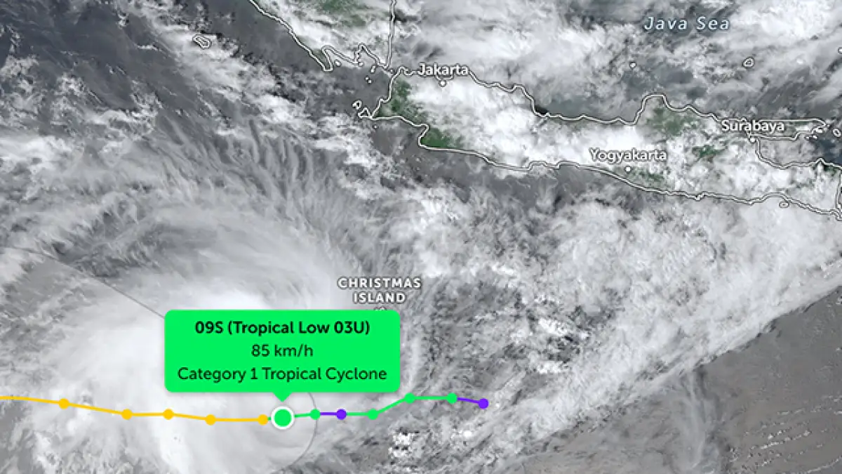 93S di Samudra Hindia Selatan Jawa Barat, BMKG: Peluang Tinggi Jadi Siklon Tropis