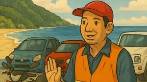 Ilustrasi tarif parkir libur nataru (Sumber: edit by copilot)