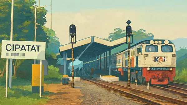 KA Siliwangi di Stasiun Cipatat (Sumber: edit by copilot)