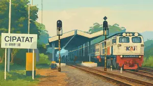 KA Siliwangi di Stasiun Cipatat (Sumber: edit by copilot)
