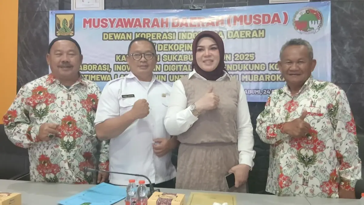 R Mulyadi Jadi Ketua Dewan Koperasi Indonesia Daerah Kabupaten Sukabumi 2025 - 2030