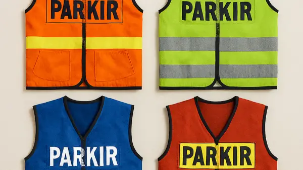 Ilustrasi rompi jukir atau juru parkir (Sumber: edit by copilot)