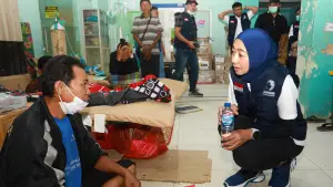 Danon Indonesia saat hadir di Kabupaten Aceh Tamiang yang terdampak bencana. (Sumber: Istimewa)