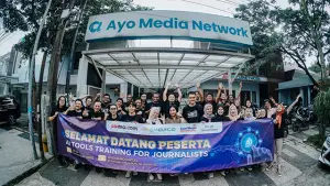 Workshop bertajuk "Google AI Tools for Journalist" pada 23–24 Desember 2025 di Kantor Ayo Media Network, Bandung, Jawa Barat.