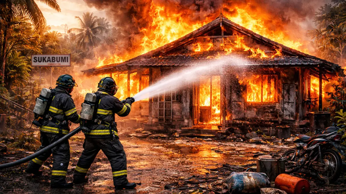 Kaleidoskop Kebakaran Sepanjang 2025 di Sukabumi: 95 Kejadian, Kerugian Miliaran (I)