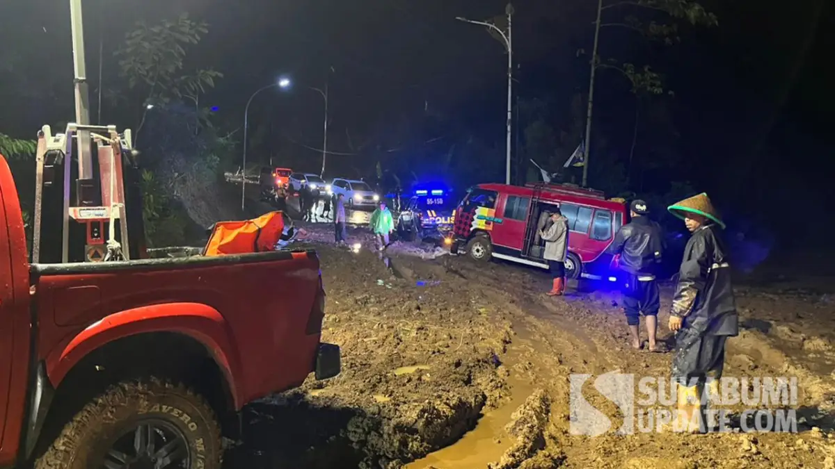 Akses Jalan Sukabumi–Purabaya Mulai Bisa Dilintasi, Material Longsor Dievakuasi Manual