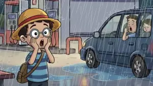 Bocah 11 tahun asal Jakarta tertinggal orangtuanya di SPBU Ongkrak Cibadak Sukabumi. Foto hanya ilustrasi. (Sumber Foto: AI/Google Gemini)