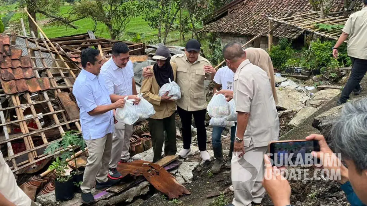 Yudha Sukmagara Salurkan Sembako dan Tanam Ratusan Pohon di Lokasi Bencana Nyalindung