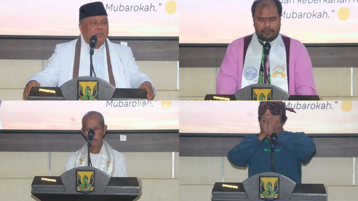 Doa Lintas Agama Warnai Pergantian Tahun di Kabupaten Sukabumi
