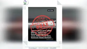 Informasi soal garis badai di malam tahun baru 2026 menurut BMKG adalah HOAX (Sumber: BMKG)
